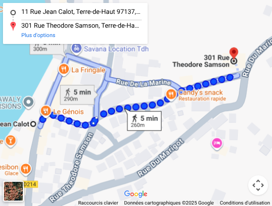 Plan Google Maps de LVLS